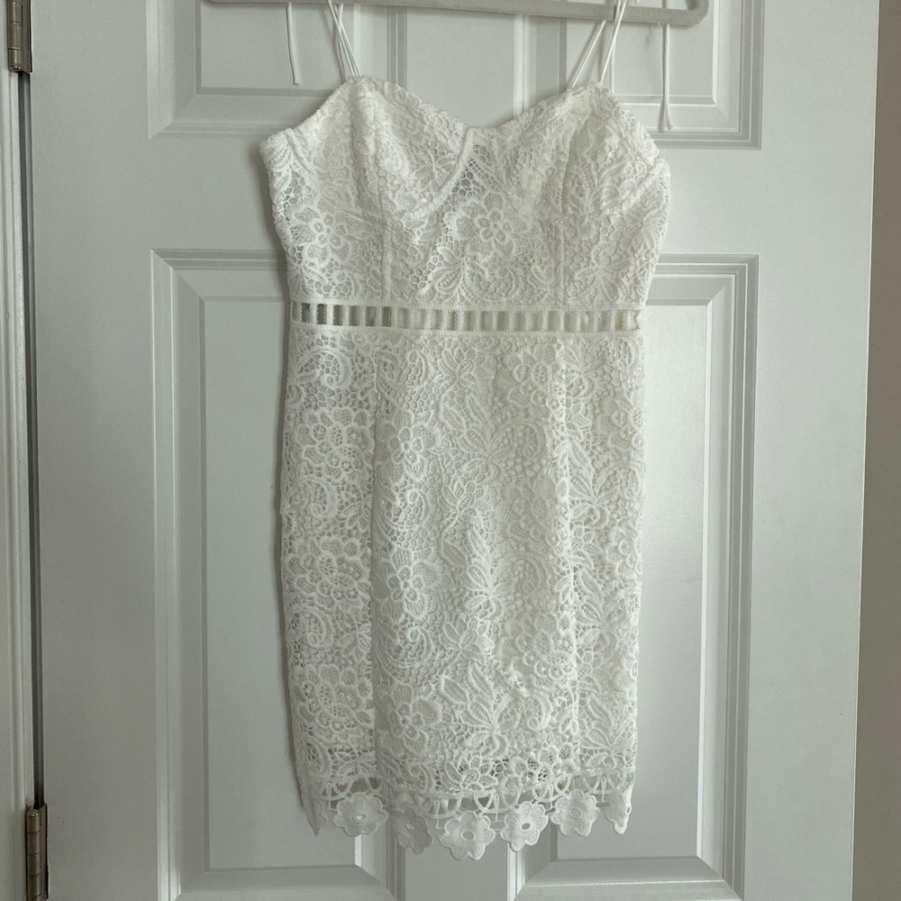 Mini white dress